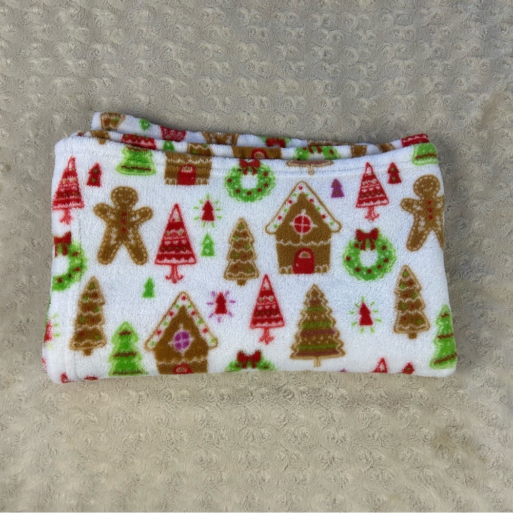 Parent's Choice Walmart Gingerbread House Baby Blanket Christmas Tree Wreath